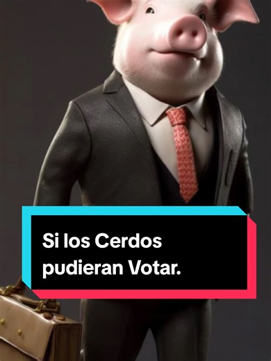 Si los cerdos pudieran votar el Hombre Con el Balde de Comida sería elejido una y otra vez. #maquiavelo #motivación #reflecciones #politica