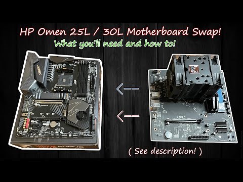 I swapped out my HP Omen motherboard! What you'll need and how to!