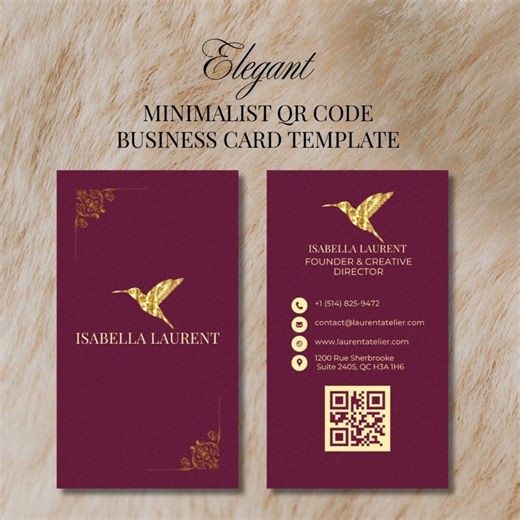 Luxury Business Card Template Canva Editable, Gold Elegant Business Card, Minimalist Professional Card, Modern Branding Card Template - Etsy