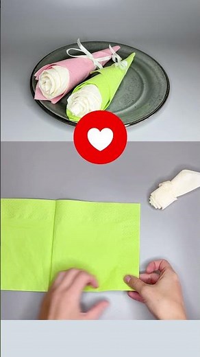 Easy Napkin Bouquet Folding 🌸 | Beautiful Table Decoration Tutorial for Holidays & Parties