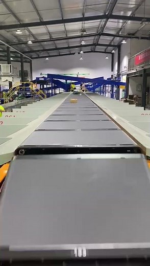 High Speed Linear Narrow Belt Cross Sorting System #sortingmachine