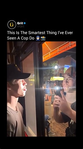 Grit on Instagram: "This cop just pulled one of the funniest pranks ever! Instead of showing the guy his photo, the cop showed him a picture of the Joker, leaving everyone around bursting with laughter. It’s the kind of hilarious moment you don’t see every day — a cop with a perfect sense of humor turning a serious moment into pure comedy gold. The internet can’t stop laughing at this clever Joker prank caught on camera! #funny #police #america #usa #humor #fyp #viral"