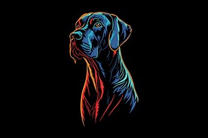 Colorful Dog Embroidery Design, Dog Machine Embroidery, 4 Sizes, Instant Download - Etsy