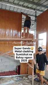 Pag kabit NG metal cladding sa ding ding #construction #carpenter | Ang probinsyanong panday