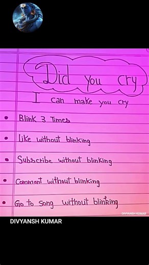 Did you cry? No-blink challenge test💀💀