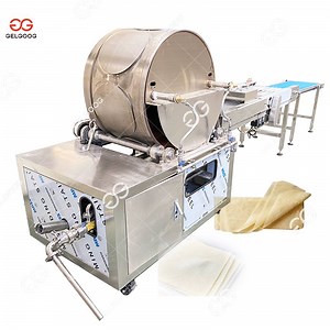 [Hot Item] Gelgoog Pastry Spring Roll Skin Forming Square Samosa Sheet Making Machine