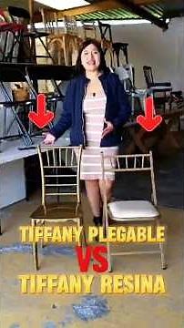 😉 ¿Silla Tiffany de Resina o Tiffany Plegable? La Mejor Opción para Tu Negocio de Renta