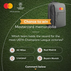 36K views · 7.5K reactions | Want to win exclusive Mastercard memorabilia? Let us know the correct answer in the comments below. T&Cs Apply. | Mastercard | Facebook