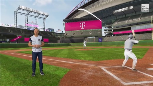 26K views · 86 reactions | The MLB World Series is here and the weather is stepping up to the plate. ⚾️ Mike Bettes and T-Mobile break down how temperature, wind, and humidity shape every pitch and hit with Immersive Mixed Reality. | The Weather Channel | Facebook