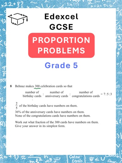 If you're studying Foundation tier maths, then make sure to watch this video! Edexcel June 2022 4MA1/2H Q8 #proportion #gcsefoundation #foundationmaths #uktutor #ignitetutors