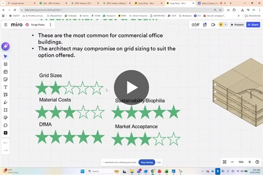 Most timber engineers default to traditional post beam designs. But it’s not always the best option. You’re capped by glulam beam spans (usually around 9m), and your CLT is limited by whatever… | Adam Jones