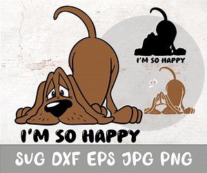 Puppy Svg, Happy Svg, Dog Svg, Cartoon Svg, Cricut Svg, Clipart, Layered Svg, Files for Cricut, Cut Files, Silhouette, Png - Etsy Australia