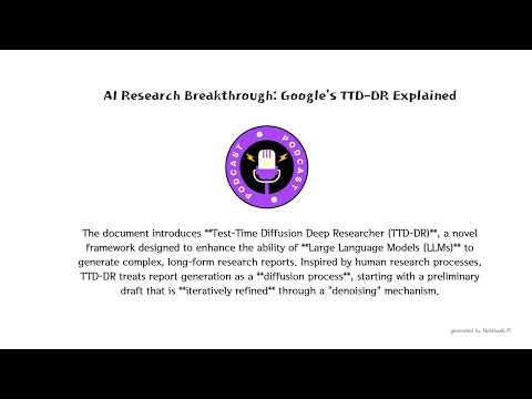 AI Research Breakthrough: Google's TTD-DR Explained