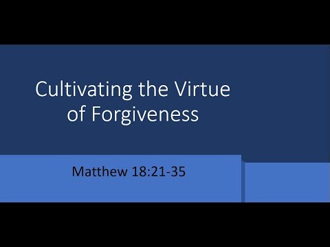 Cultivating the Virtue of Forgiveness Dr Tim Lane January 10th 2026