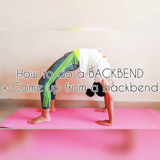 Learn to do BACKBEND + Come up from Backbend #shorts