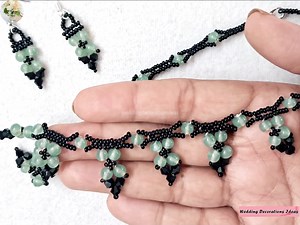 How to Make Amazing Seed Bead Necklace and Earrings Set #beadedjewelry #beads #necklace #earrings #howto #trend #trendingvideos #tutorial | Wedding Decoration Ideas