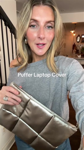 Stylish Puffer Laptop Cover for Convenient Storage