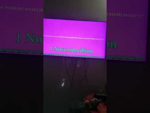 Numbers 1 to 1 CENTILLION [10^303]