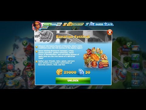 Cooking Fever - Bavarian Festival Level 1-5