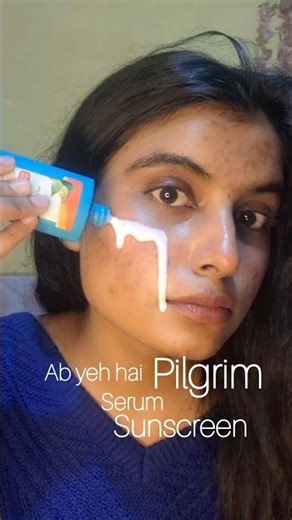Light feel,strong shield💛”#explore #trend #vitamincsunscreem #pilgrim #sunscreen #fypシ゚viral