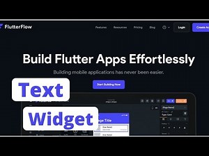 Belajar FlutterFlow Pemula - Text Widget