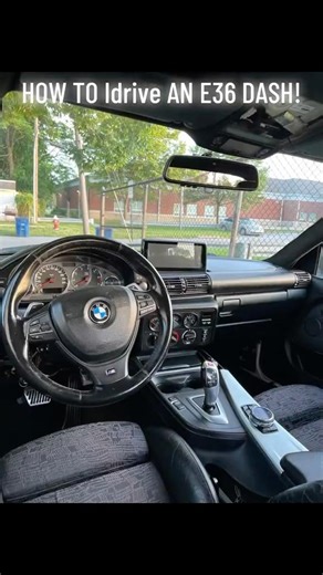 E36 dash retrofits! Quick overview on the idrive installation and gauges #bluebimma #e36