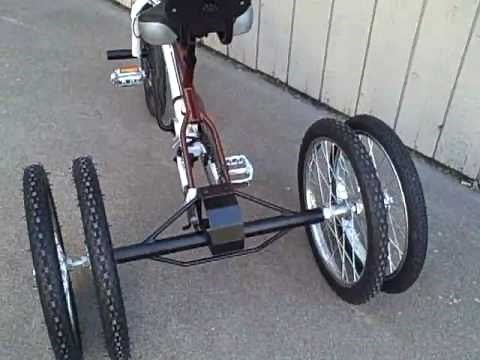 Bicycle With Dual Tandem Rear Wheels