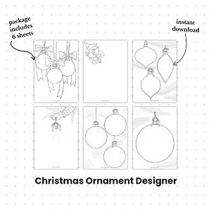 Christmas Ornament Designer – Printable Christmas Coloring Pages & Holiday Decor