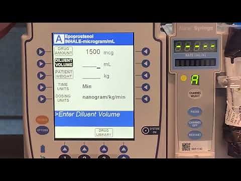 FLOLAN patient dosing set-up