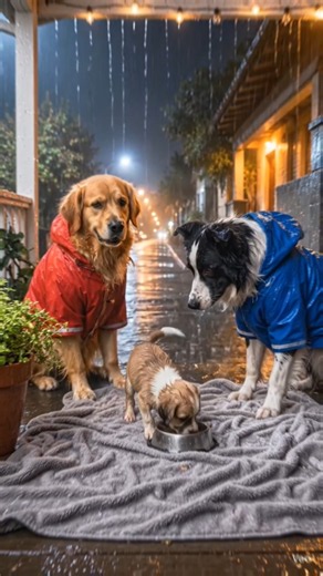 🐶🌧️ Two Dogs Saved a Lost Puppy in the Rain ❤️ | Emotional Dog Rescue. #LeoAndMax #DogRescue #pets