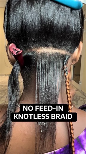 Beginner No Feed-In Knotless Braids Tutorial