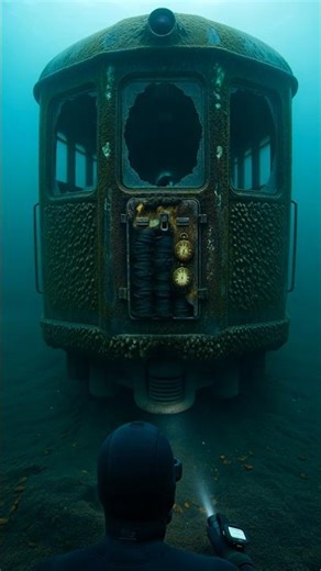 POV: I Explored a Sunken Subway Train... Wait For It 🚇🐟