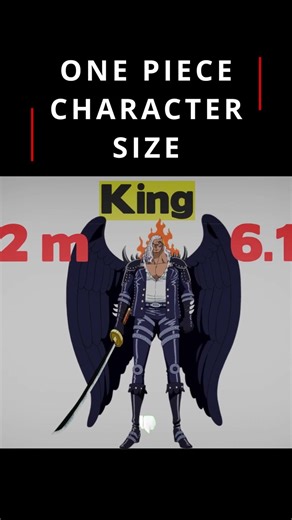 One Piece Characters Size Comparison