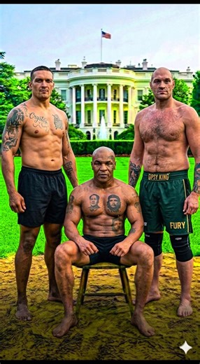 Oleksandr Usyk Hits First 😳 What Will Mike Tyson Do? #aishorts #wwe #boxing