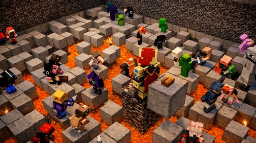 Minecraft battle royale featuring 100 players