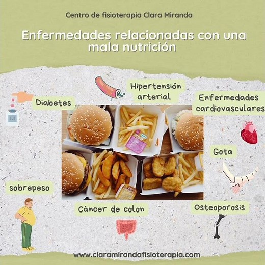 Principales enfermedades relacionadas con malos hábitos nutricionales #nutrición #alimentación