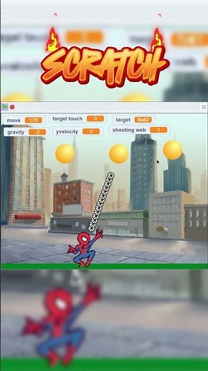 How To Make A Spider Man Game In Scratch . Spider shooting web and swinging in scratch #scratch