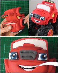 Blaze from the Monster Machines as a cake topper! | MetDaan Cakes