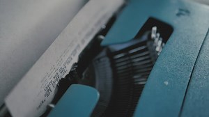 Operation of a typewriter viewed in detail - Free Stock Video