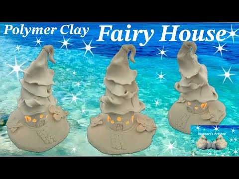 Polymer Clay Fairy House - Making a Miniature Clay TeaLight House with a Removeable Armature / DIY💫