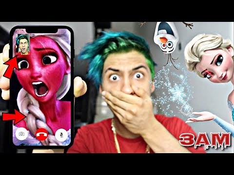 DO NOT FACETIME FROZEN ELSA AT 3AM!! *OMG SHE ACTUALLY CAME TO MY HOUSE*