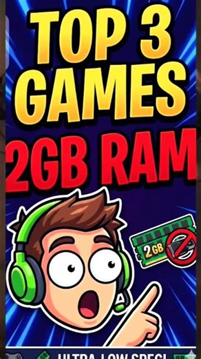 Top 3 games for 2gb ram #gaming #gamingshorts