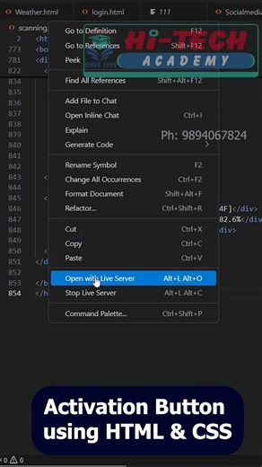 Activation Button using HTML and CSS #html #css #animation #webdesign #button #animationbutton