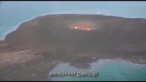 Mud volcano causes explosion on island in Caspian Sea