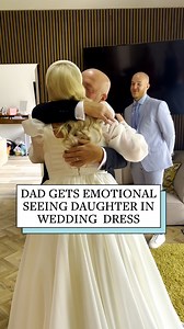 This is one emotional first look for the father of the bride! #bride #fatherofthebride #wedding | Reader's Digest