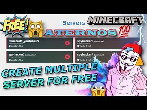 HOW TO MAKE MULTIPLE SERVERS FOR MINECRAFT IN ATERNOS (FREE)😱