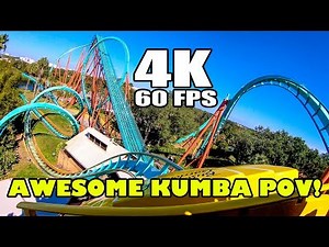 Kumba Awesome 4K 60FPS Multi Angle Roller Coaster Onride POV Busch Gardens Tampa