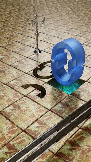 It should be put into the square hole🔥in blender#3dart #3d #blender #shorts #satisfying loops #games