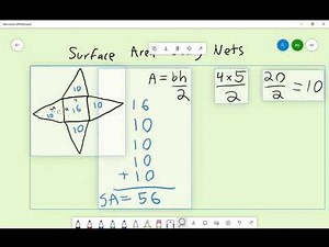 Finding Surface Area Using Nets
