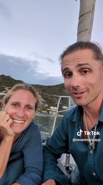 Lisa and Phil found their amazing crew member Rachel on @seapeopleapp right when they needed it! 🧜‍♀️ Download SeaPeople to find crew or boaters looking for crew! 🔱 #sailing #boating